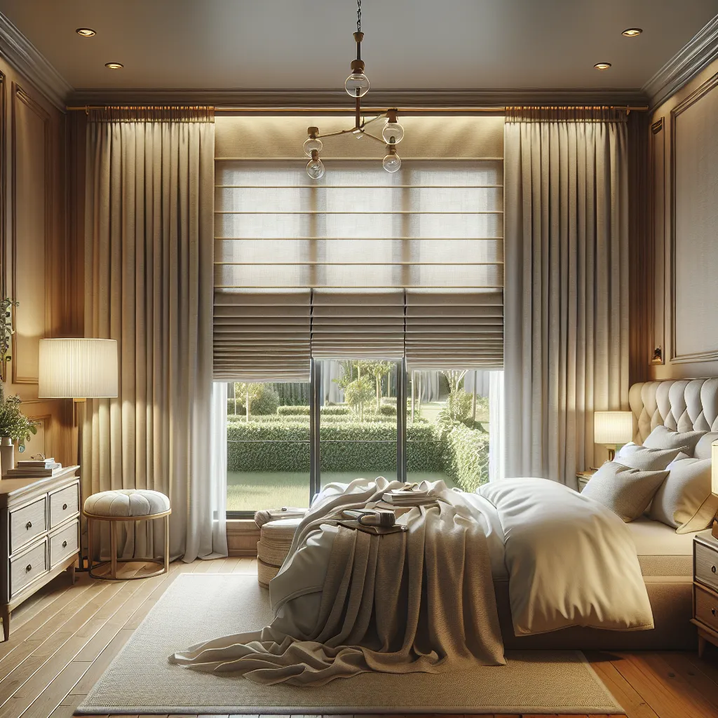 Hobbled Roman Shades - Blind Smart