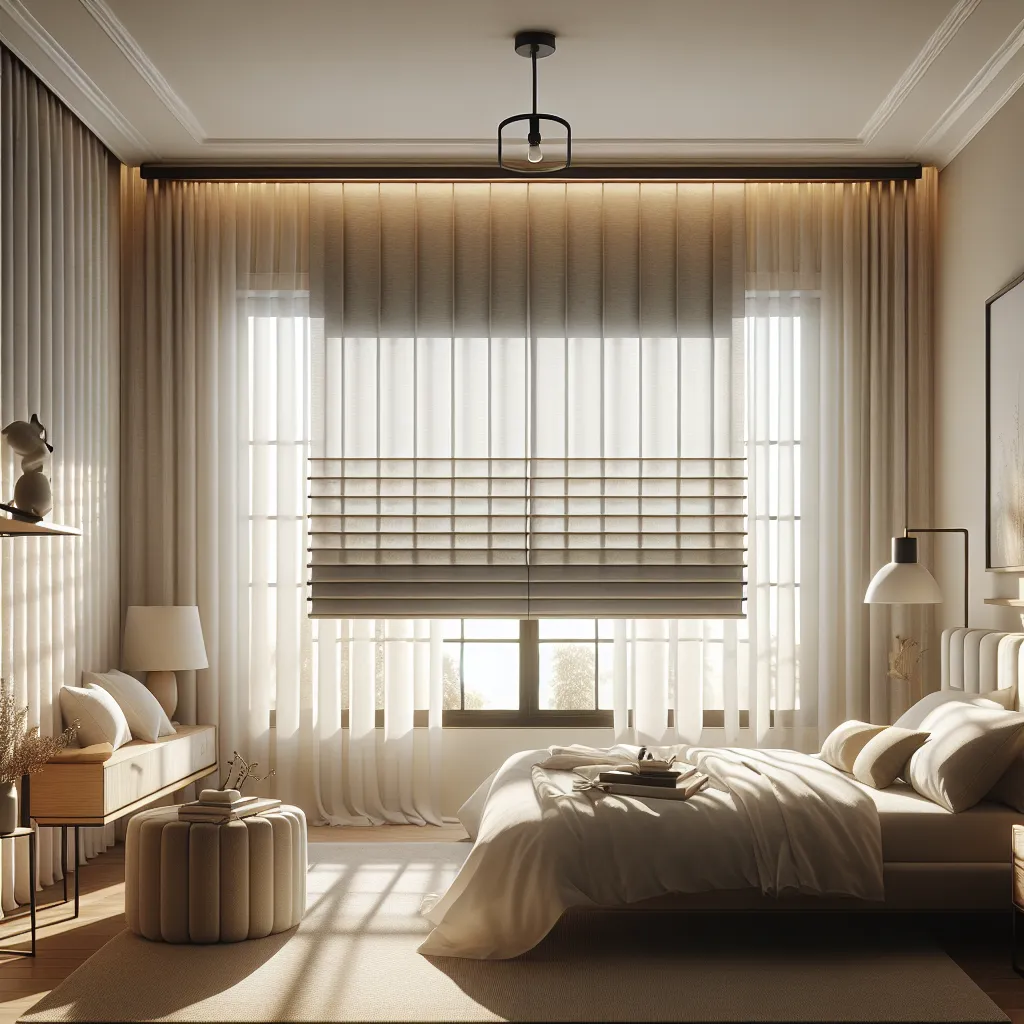 Room Darkening Sheer Shades - Blind Smart